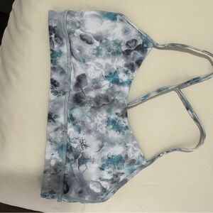 Women's Blue and Gray Sports Bra